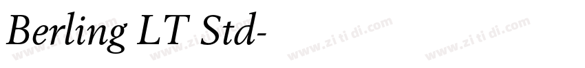 Berling LT Std字体转换